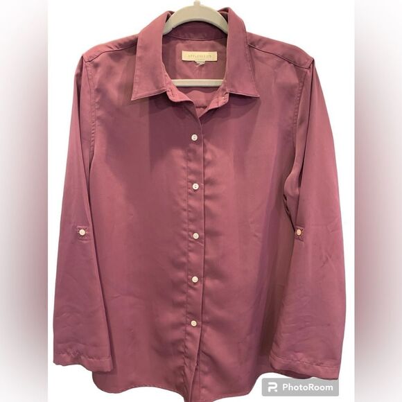Appleseed’s Blouse button up style.  Size: XL. - Picture 7 of 7